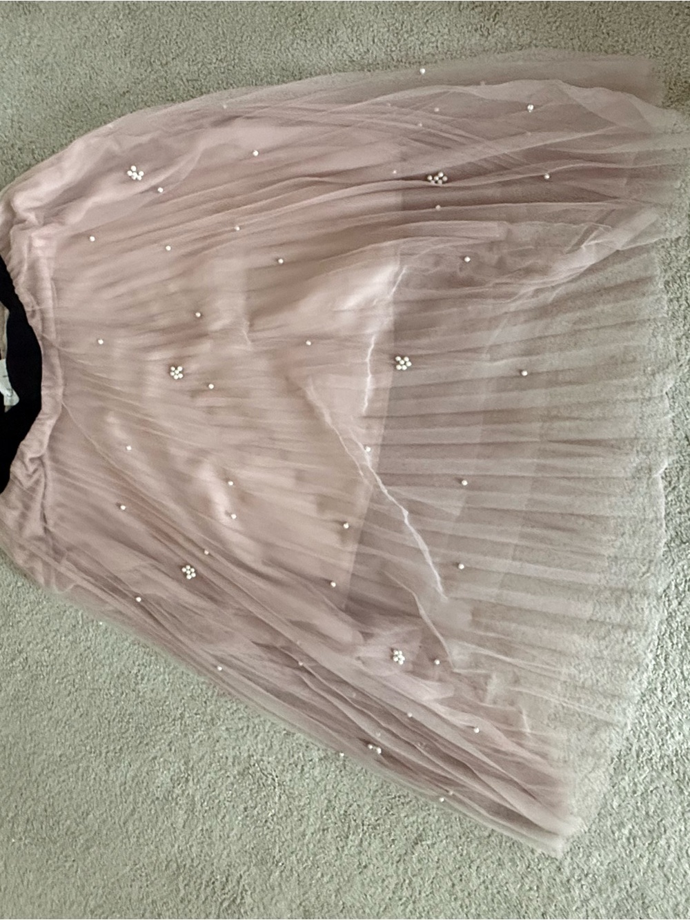 Sadie & Love Pink Midi Skirt - XL pearls